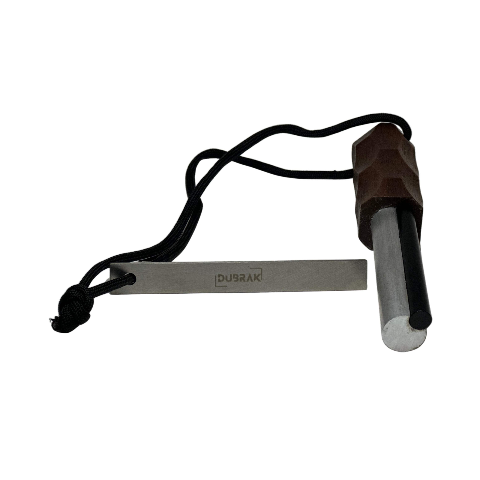 Dubrak Heavy-Duty Magnesium Flint Fire Starter Ferro Rod Camping Bushcraft
