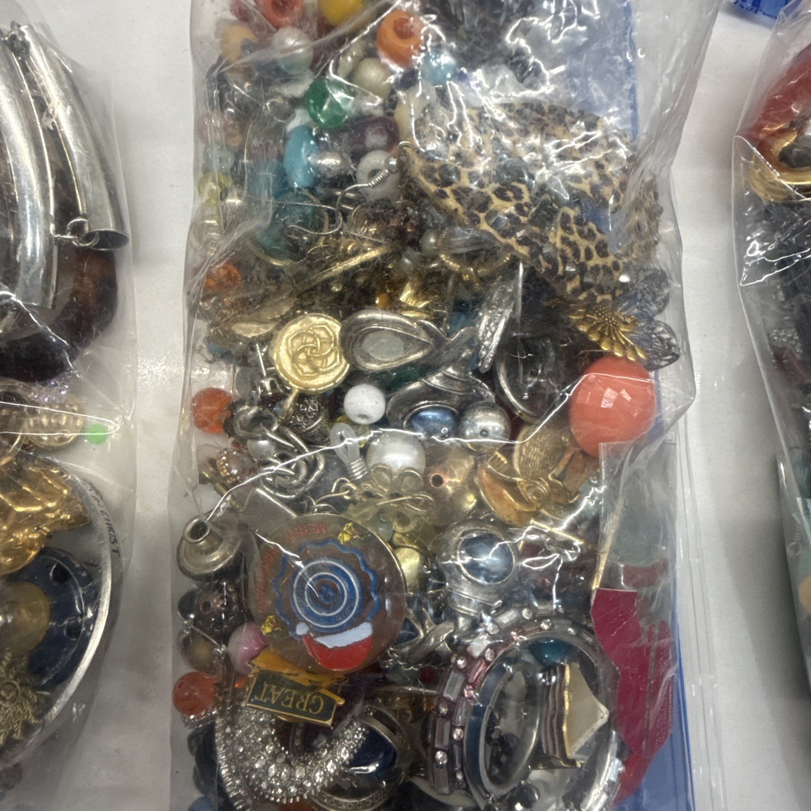 1 lb Mixed Jewelry Lot Wear Resell Craft Vintage Modern Costume Random Bag