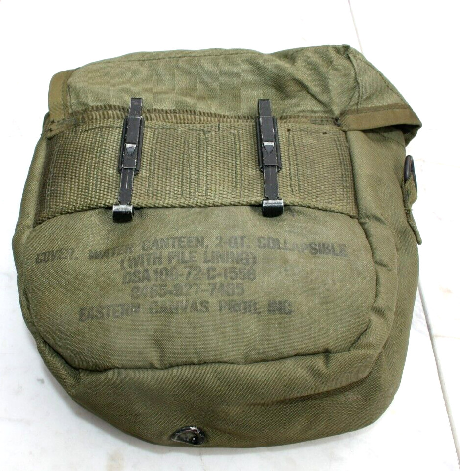 CANTEEN 2 QT QUART & 2QT OD COVER CARRIER US Military Army NO STRAP VGC