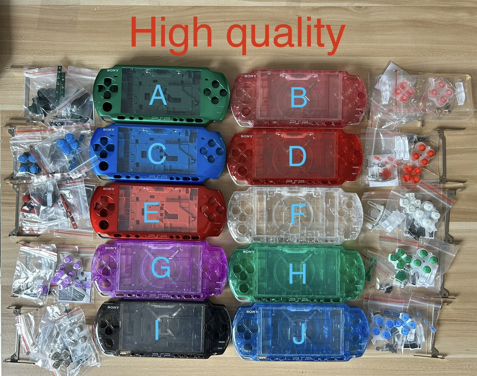 For Sony PSP 3000 PSP3000 Full Housing Shell Case Cover & Buttons- pick color