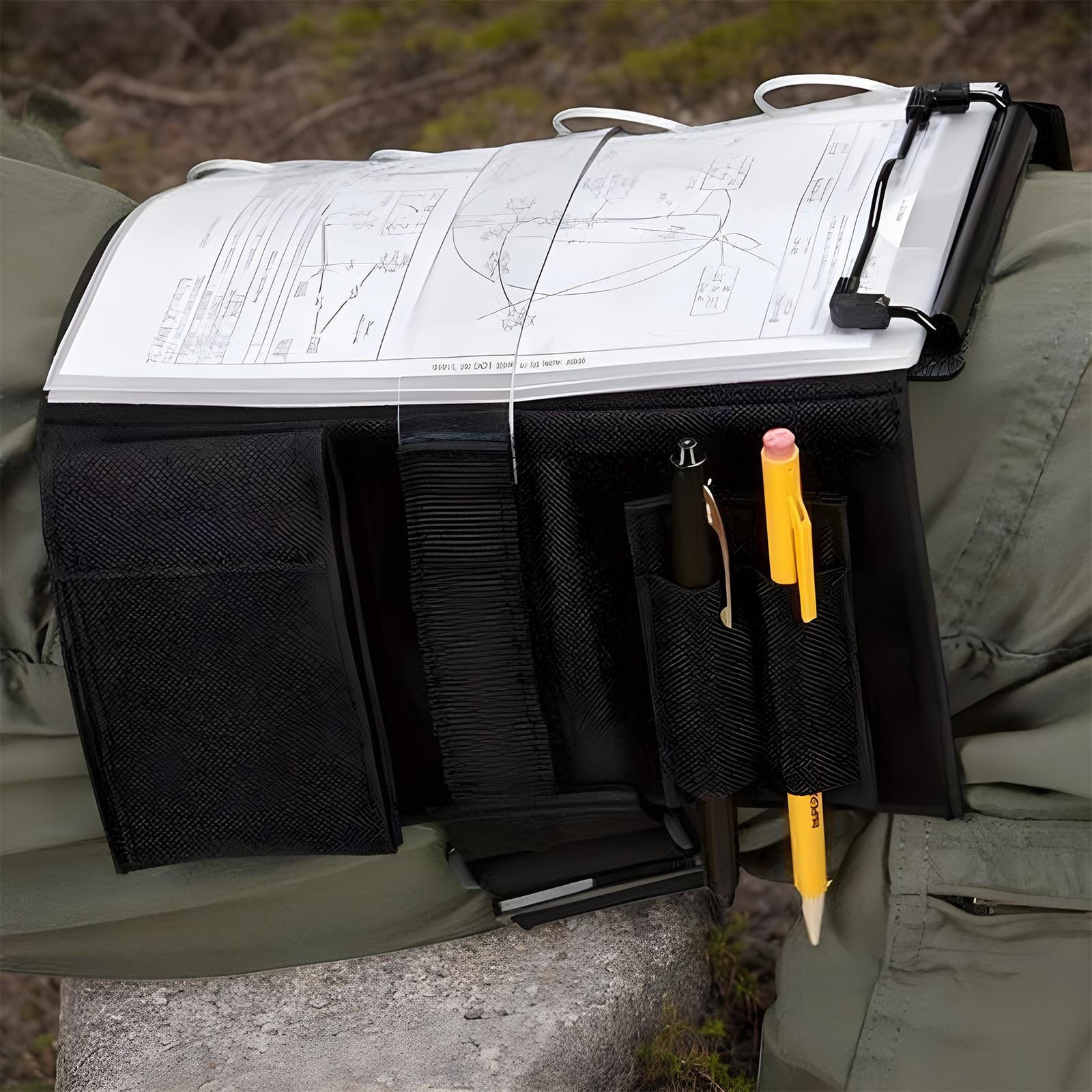 Pilot Kneeboard 7-Slots Knee Writing Board with Leg Strap Clipboard amicable