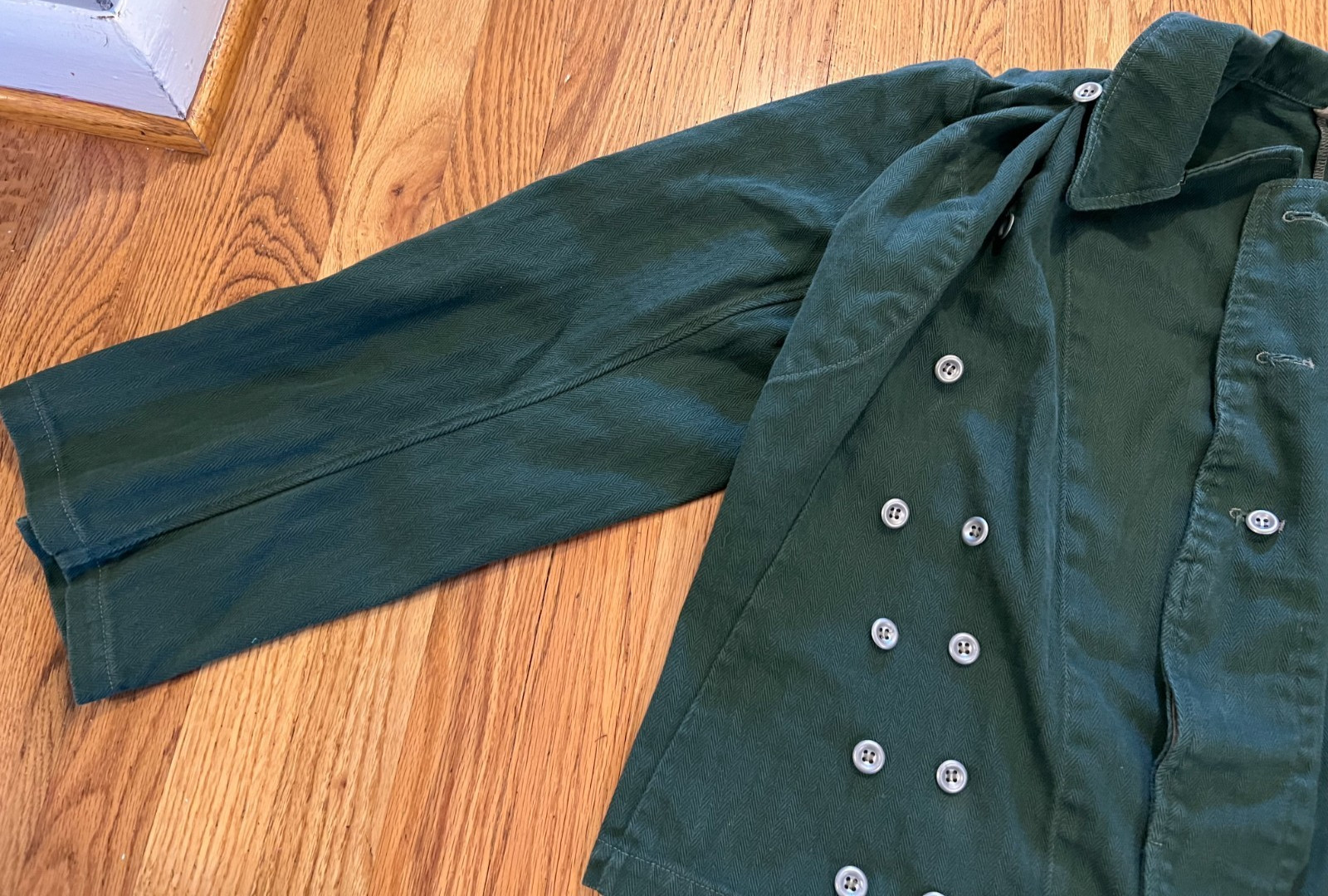 WWII German Heer Panzer Summer Wrap Large/XL Green Cotton Twill Reproduction?