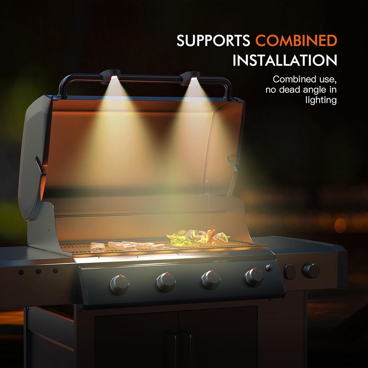 Weber Grill Light 7516 BBQ Heat Resistant Round Handle Light