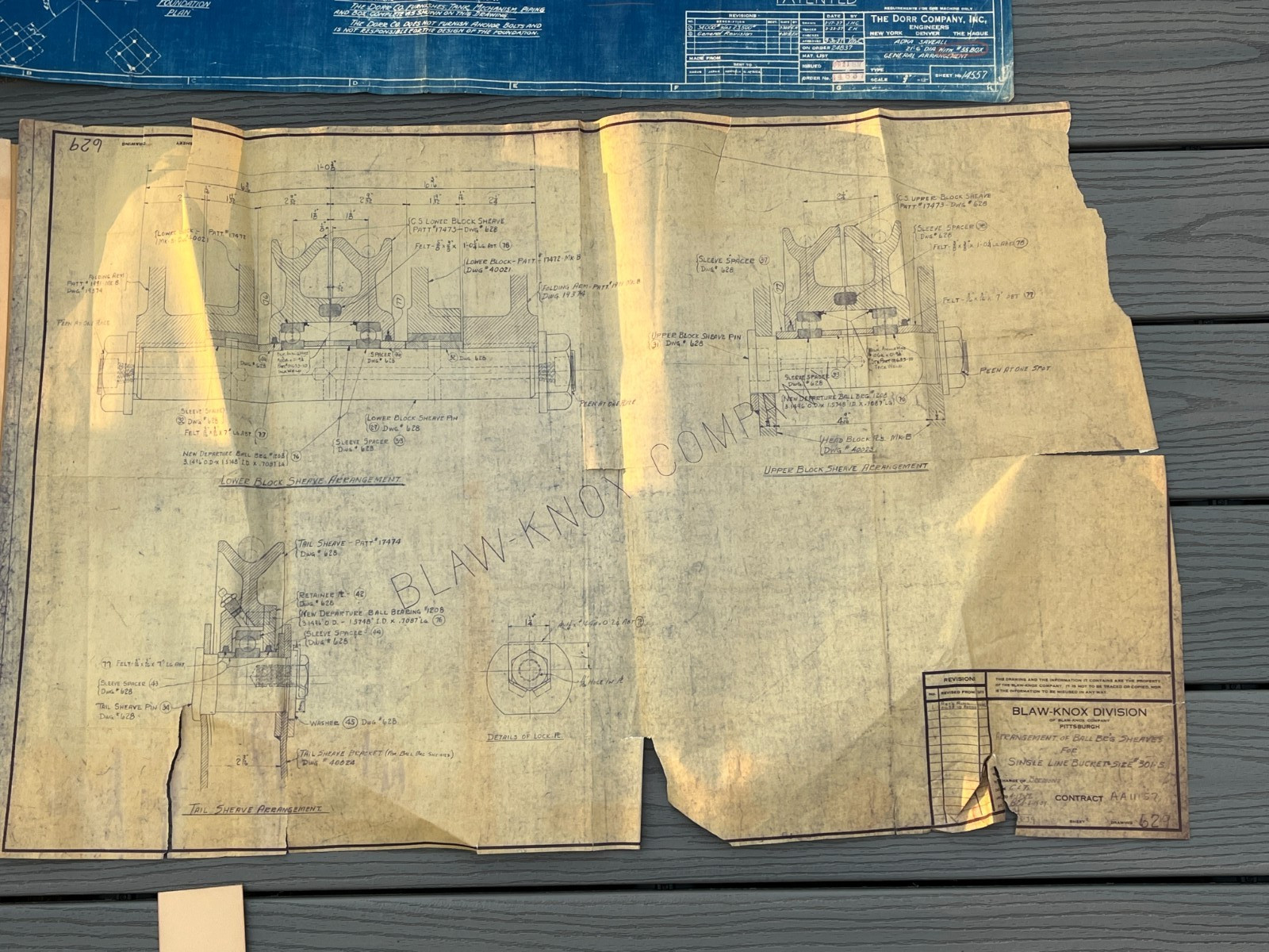 Lot 8 Vtg Industrial Blueprints Champion Paper Dorr Blue Print Dilts Blaw Knox