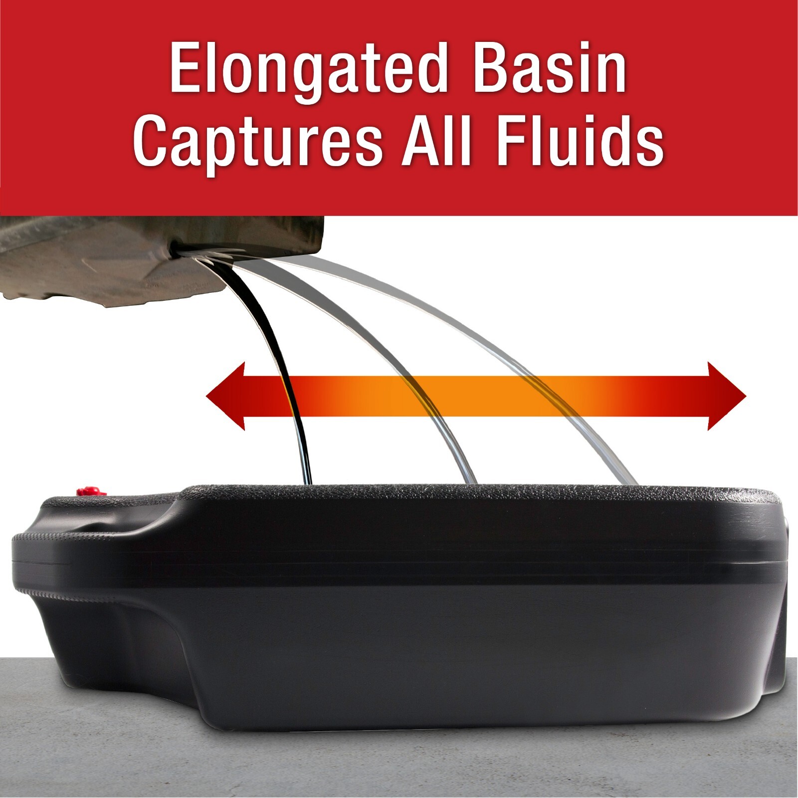 Oil Change Drain Container 16 Quart Large Pan leak-proof High Capacity Car Auto