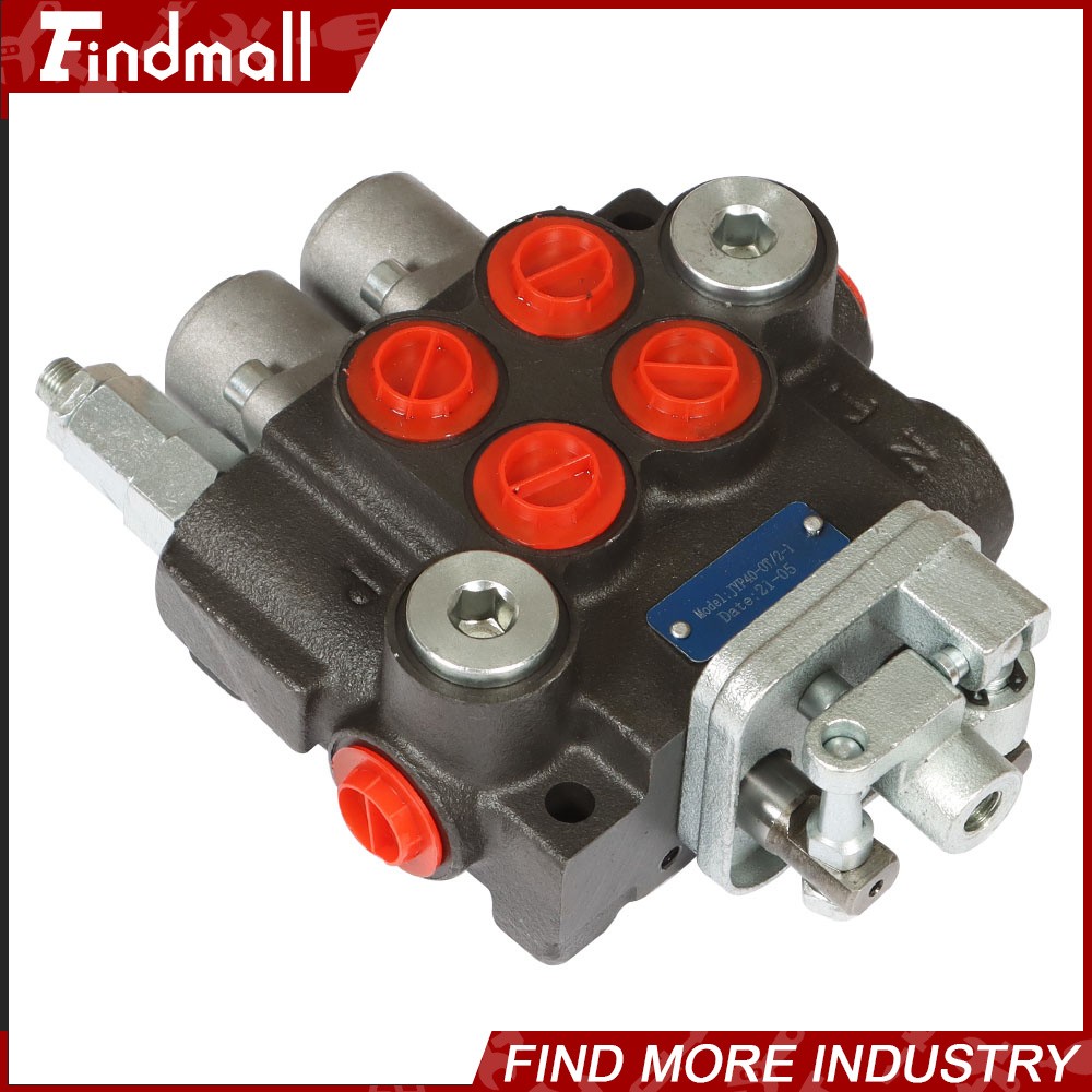 2 Spool 11GPM Hydraulic Control Valve Double Acting Tractor Loader W/Joystick