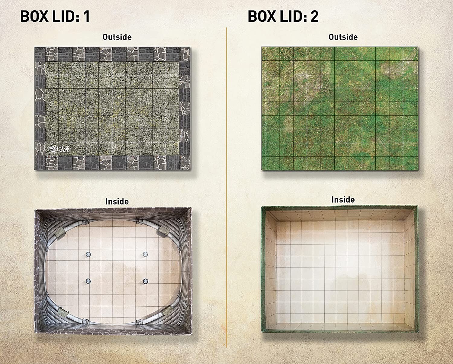 Battle Game Mat for DND Tabletop Board Game Map, New