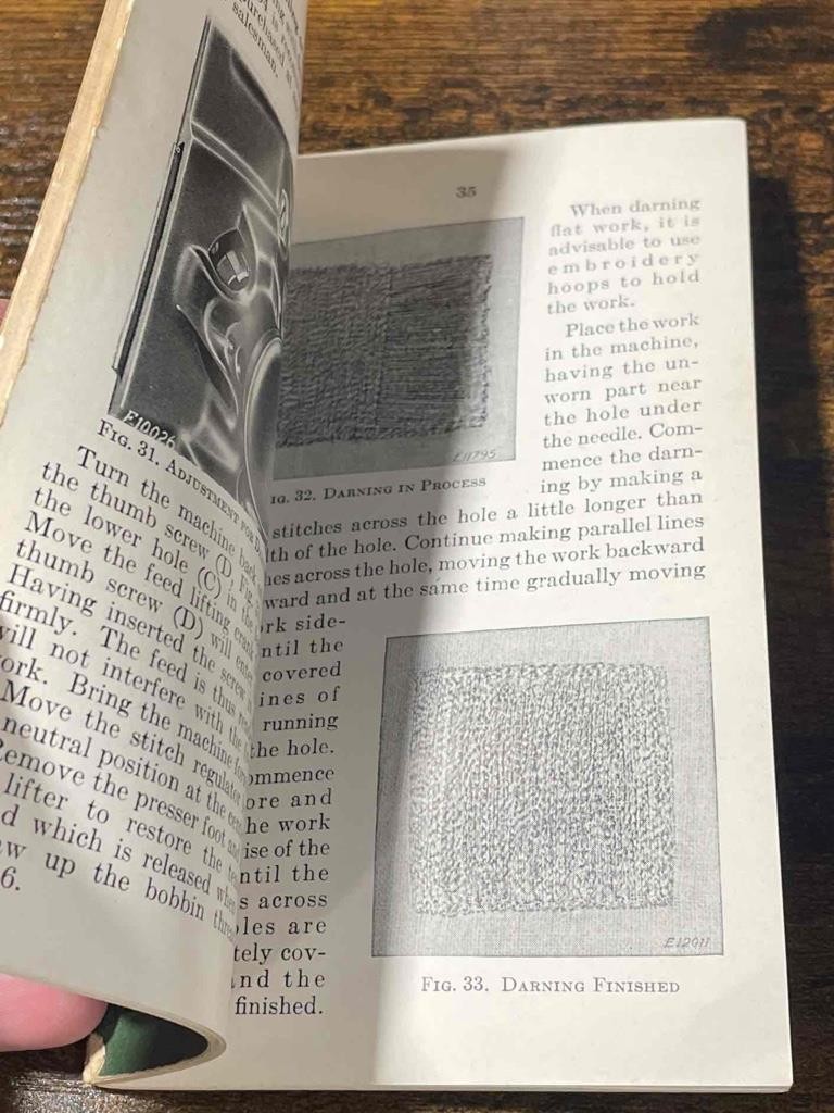 Genuine Vintage 1947 Singer 201-2 Sewing Machine Manual - CLEAN - FREE S/H!