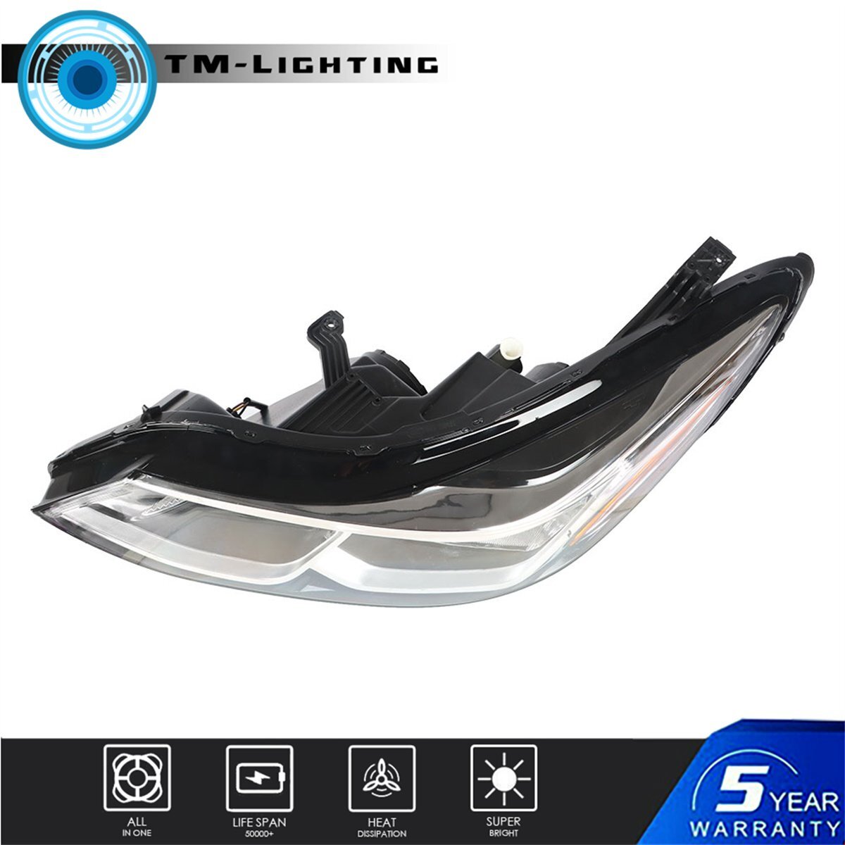 Headlights Headlamps For 2016 2017 2018 19 Chevrolet Cruze Sedan Pair Set