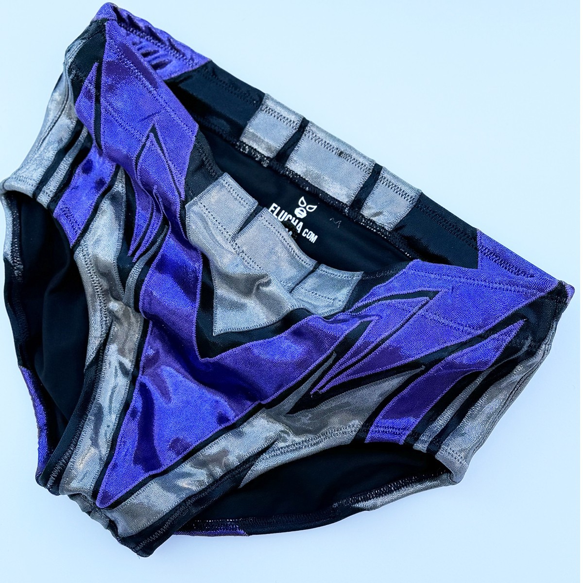 Pro Grade Custom Wrestling superior black purple gray wrestling gear tights