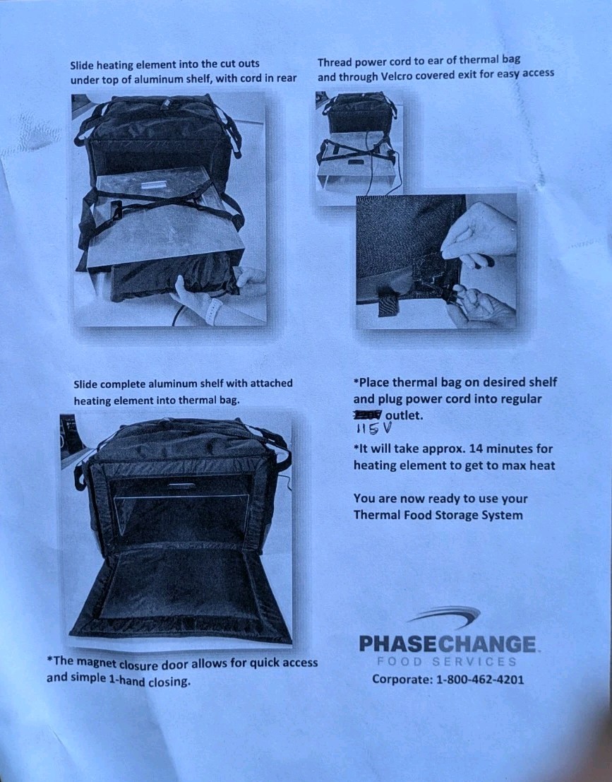 Vesture Heavy-Duty Thermal Chafer Pan Carrier Delivery Bag with Magnetic Closure