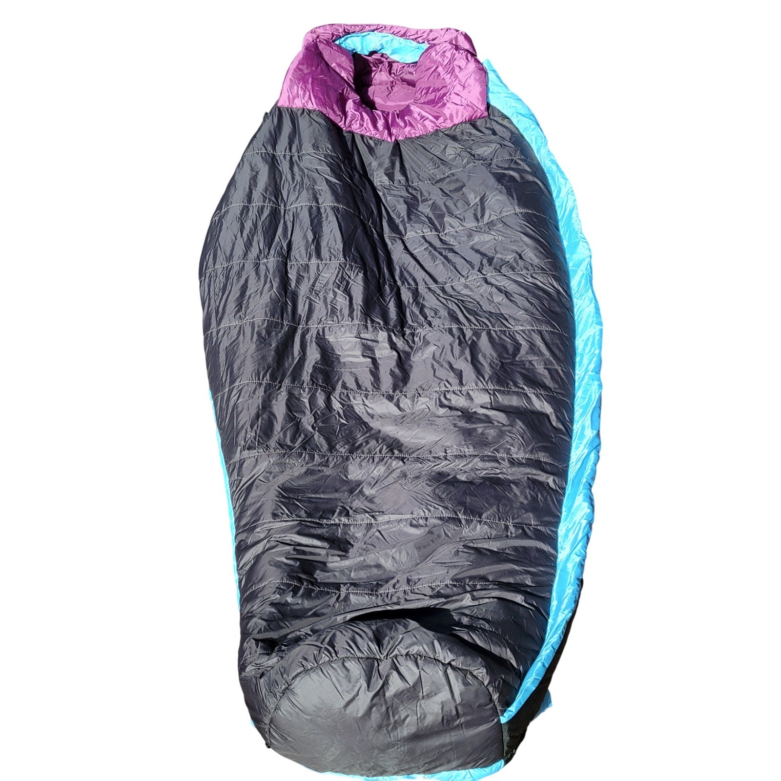 Big Agnes Lily 15 Teen Girls' Mummy Sleeping Bag Blue Purple 15 Degree Synthetic
