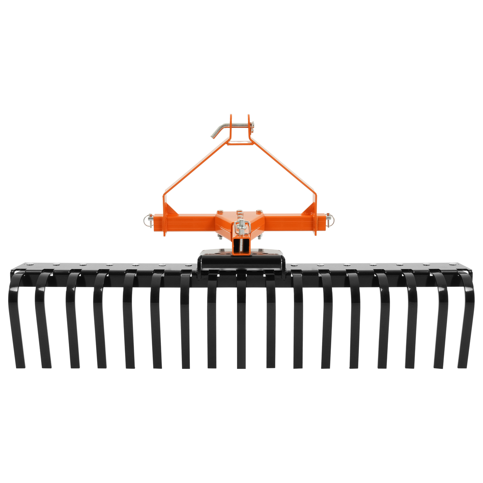 3-Point Landscape Rake 5 FT For Category-0 Tractor Hookup Landscaper Grass Comb