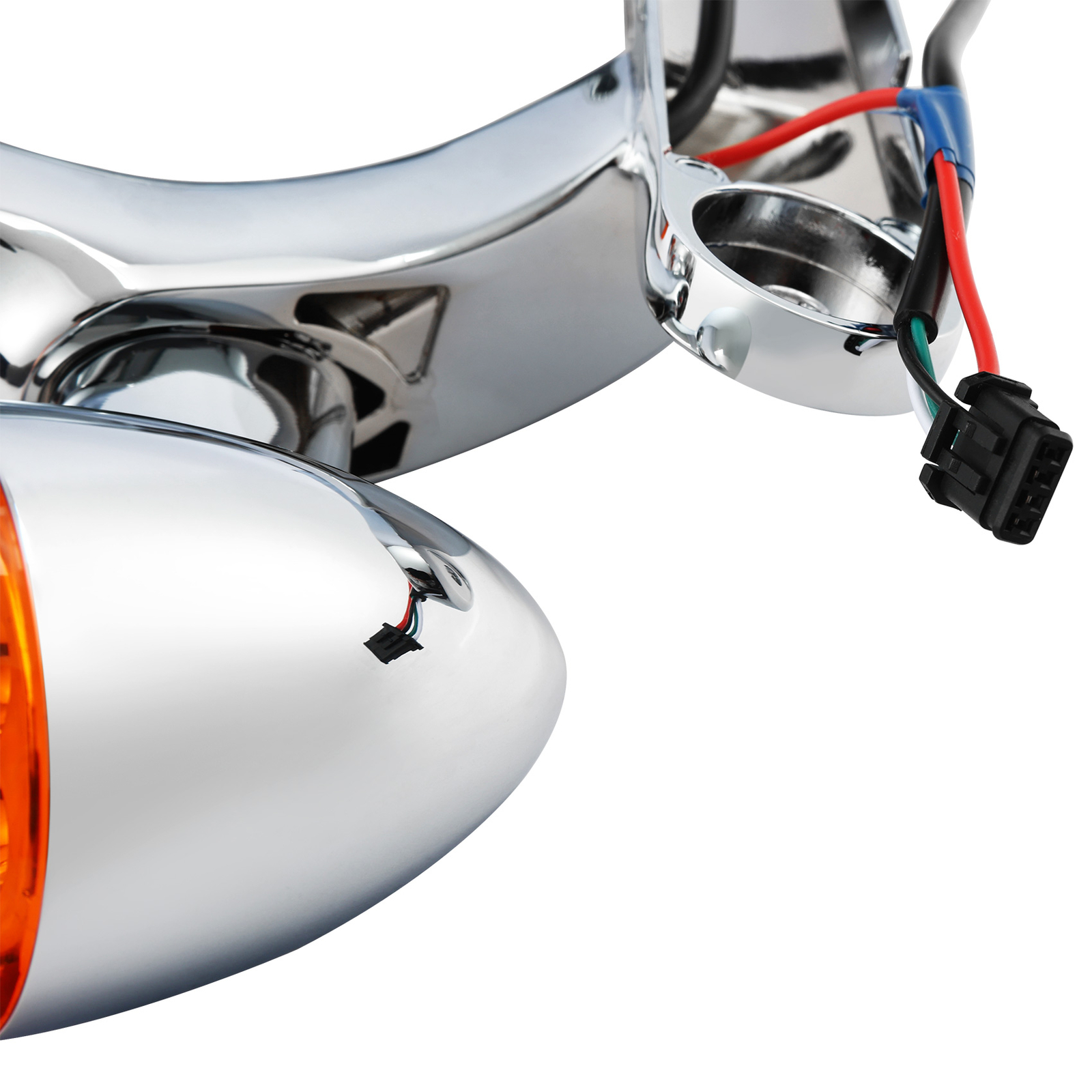 4.5" Turn Signal LED Spotlight Fog Light Bracket Fit For Harley Electra Glide US