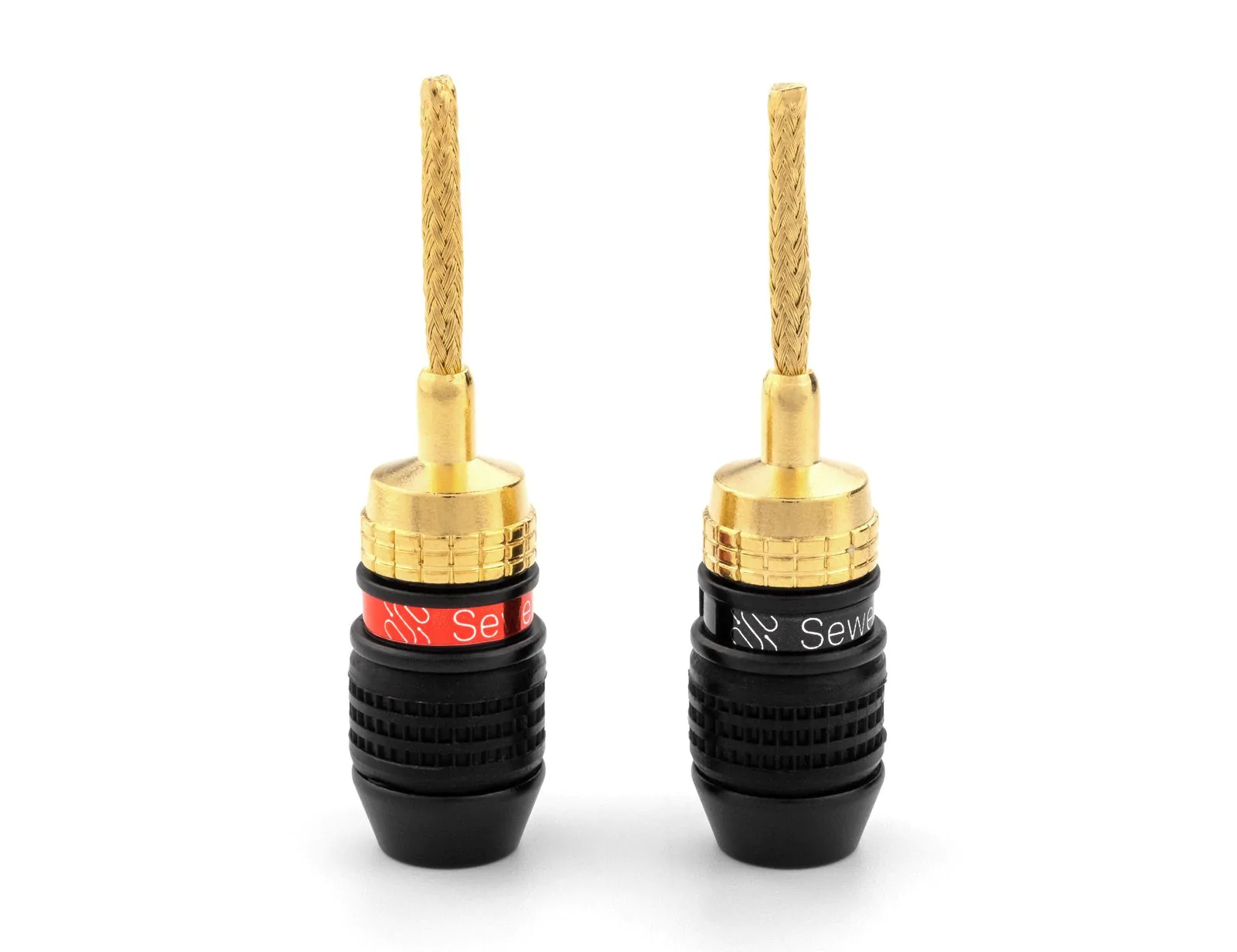 Deadbolt Flex Pin Banana Plugs for Spring Loaded Speaker Terminals