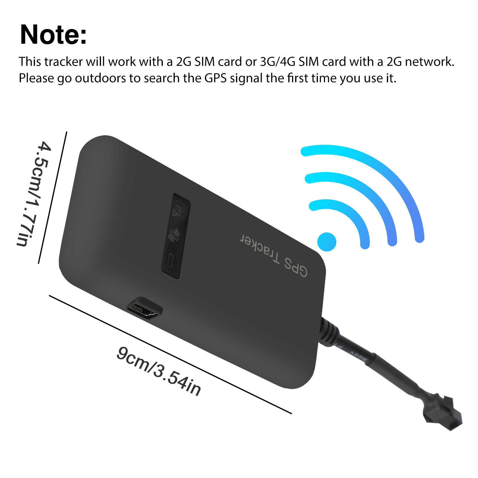 Real-time GPS Tracker Tracking Locator GT02A GPRS GSM Car/Motorcycle Anti Theft