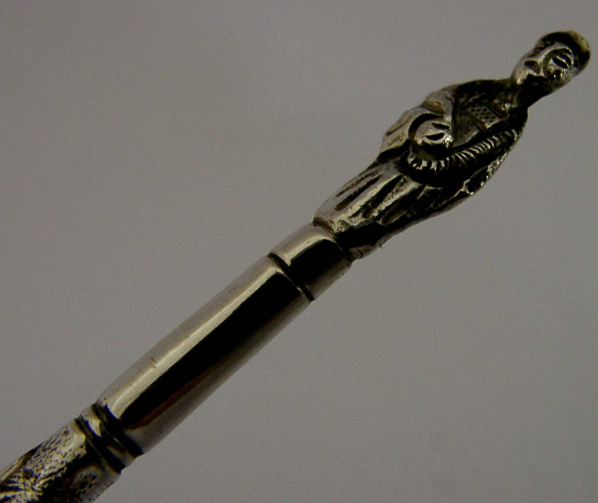 CHINESE EXPORT SILVER DIP PEN c1900 DESK ITEM ANTIQUE