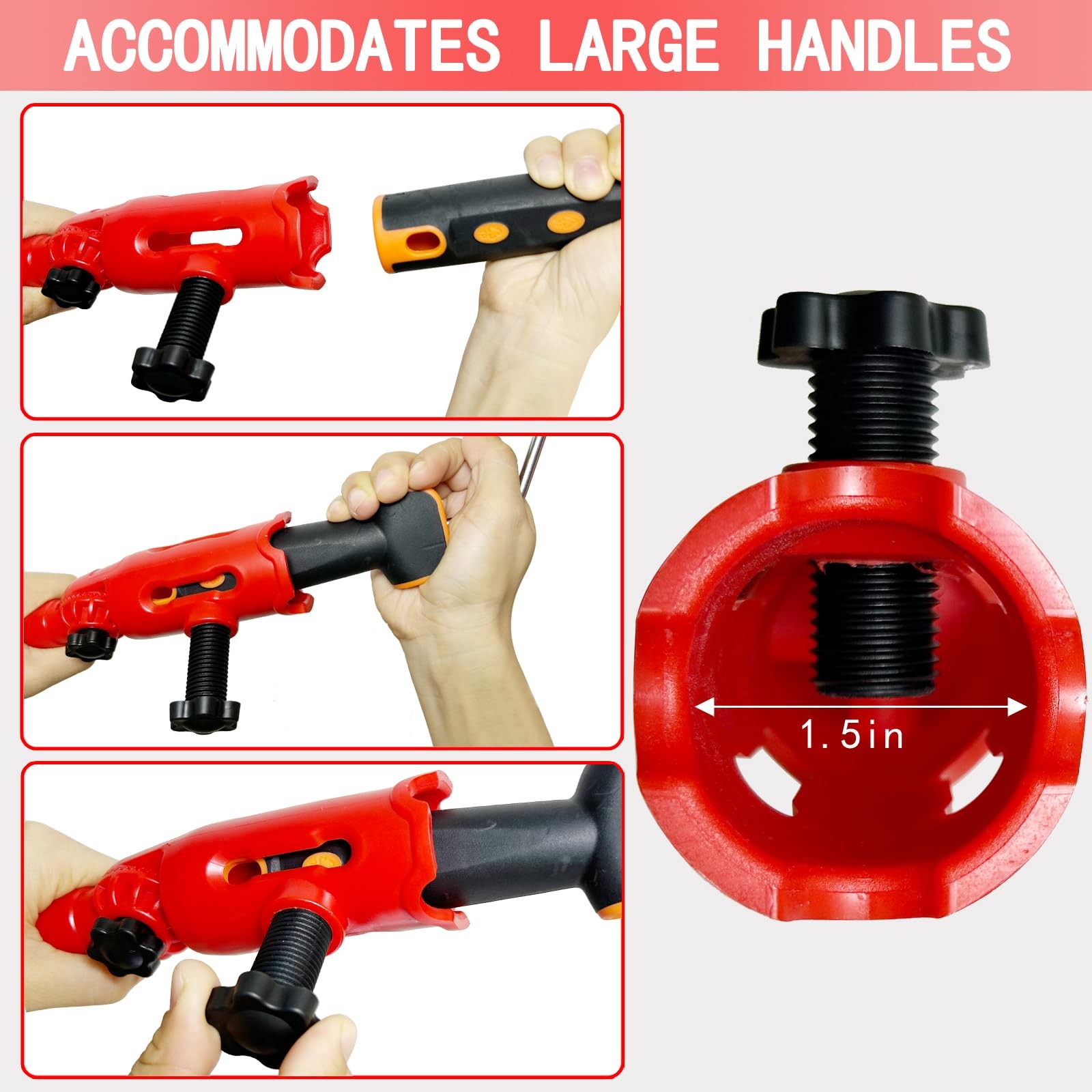 Multi-Angle Paint Brush Extender for High Ceiling,Extension Pole Red