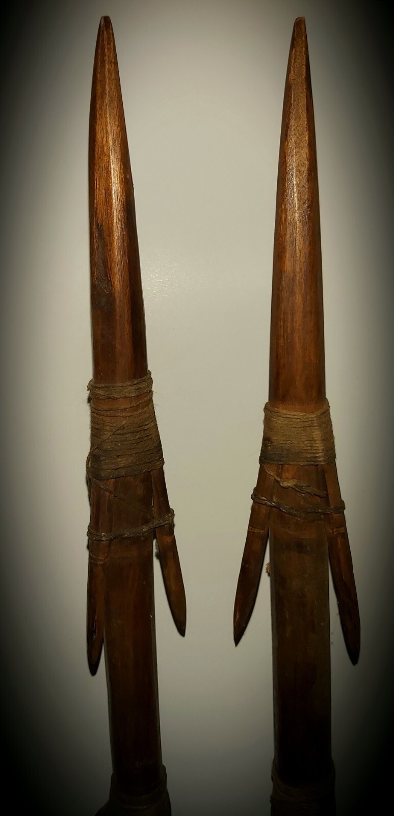 Northwest Coast; Coast Salish, fishing spears/harpoons (19th century).