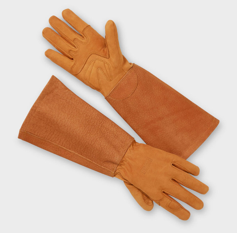 DULUTH Women's Gardening Gauntlet Gloves, British Tan (NEW)