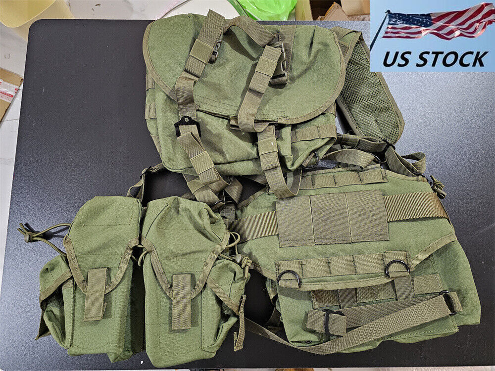 Russian SMERSH M1 Tactical Vest Chest Rig AT Green Set Assembled