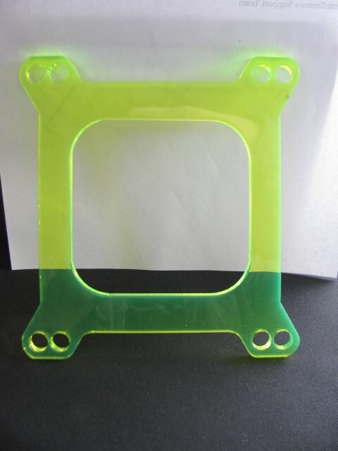 1/4'' Carb Spacer, Holley Carburetor Transparent Acrylic Spacer, Made in USA!