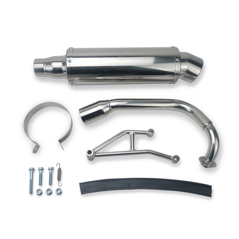 RUCKUS Exhaust Pipe Muffler Stainless Steel Motorcycle Scooter Honda AF58 ZOOMER