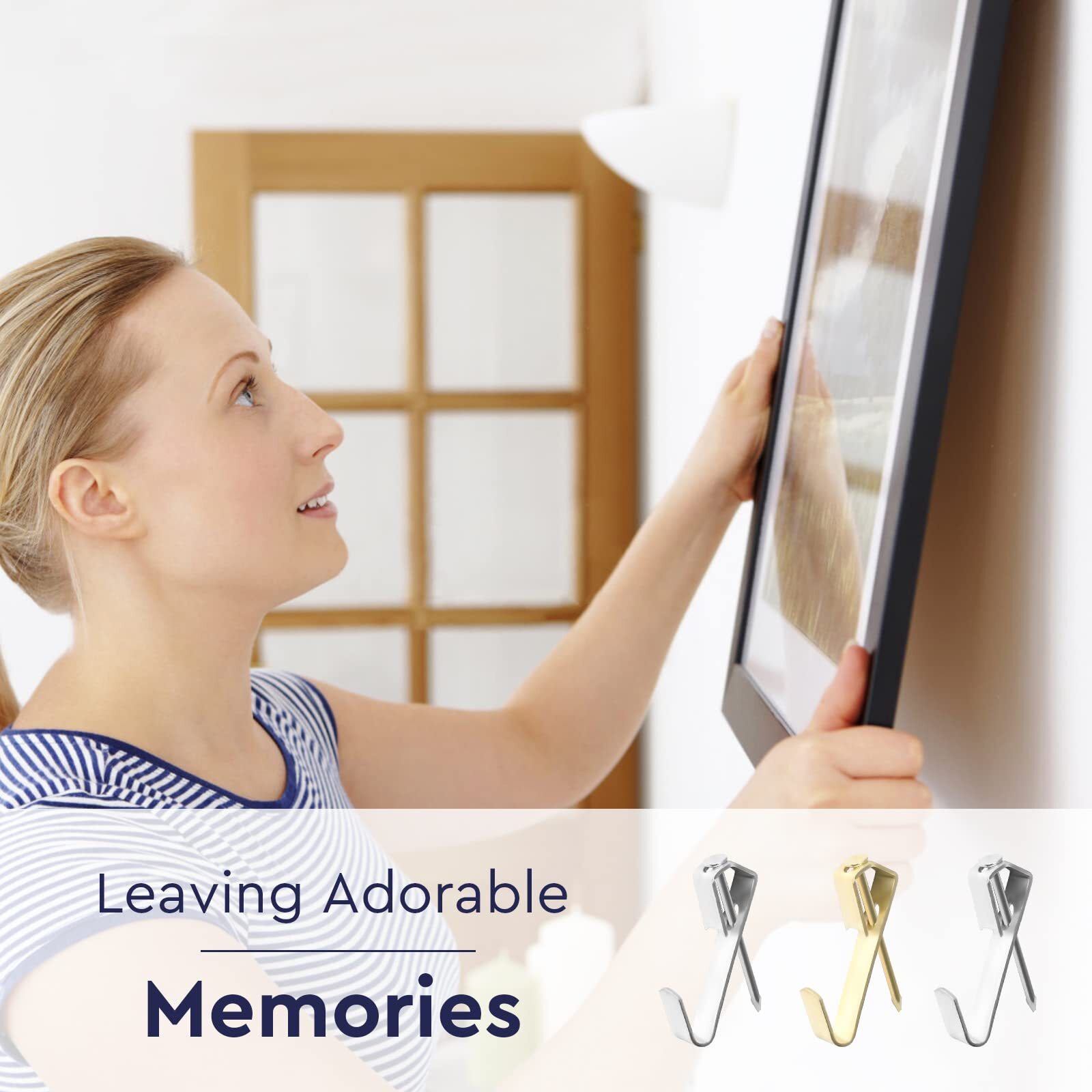 130 Pcs 30lb Picture Hangers – Multipurpose Picture Hanging Hooks Kit