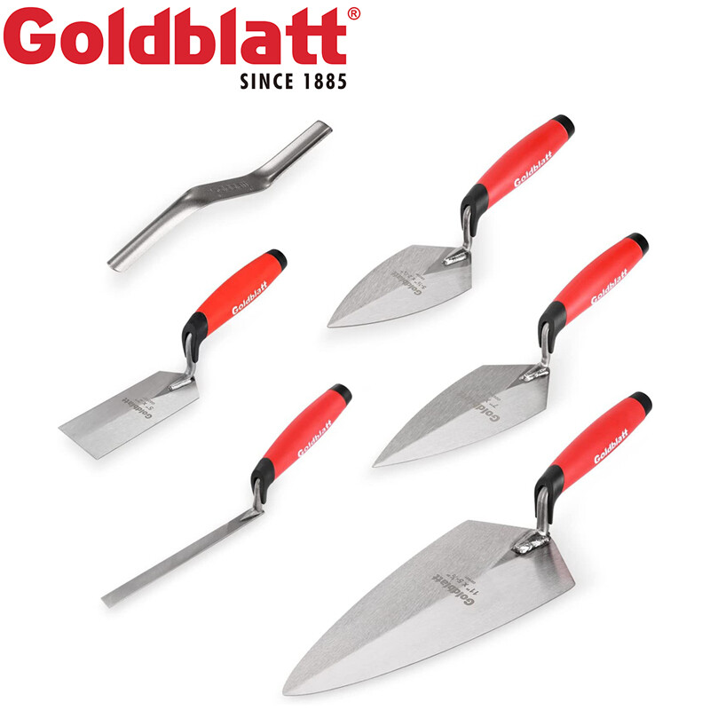 Goldblatt 6PCS Masonry Hand Tool Set Brick Trowel Pointing Trowel Margin Trowel
