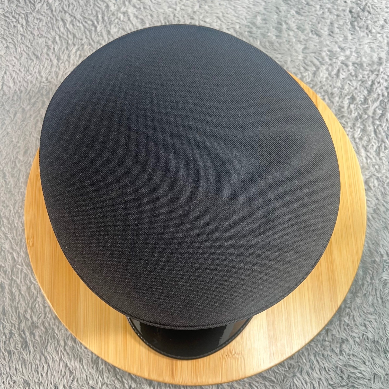 Fire Department Service Cap Union Made USA Black Dress Hat Silver Strap 7 5/8