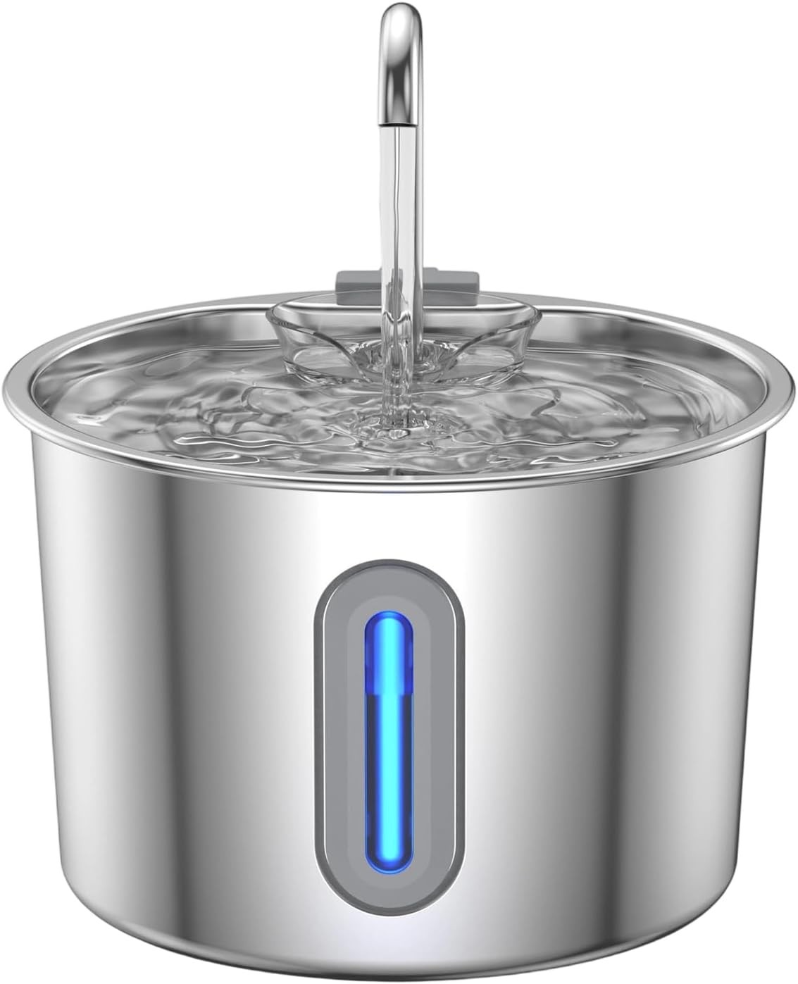 74.4oz/2.2L Cat Water Fountain Stainless Steel, Automatic Pet Water Dispenser