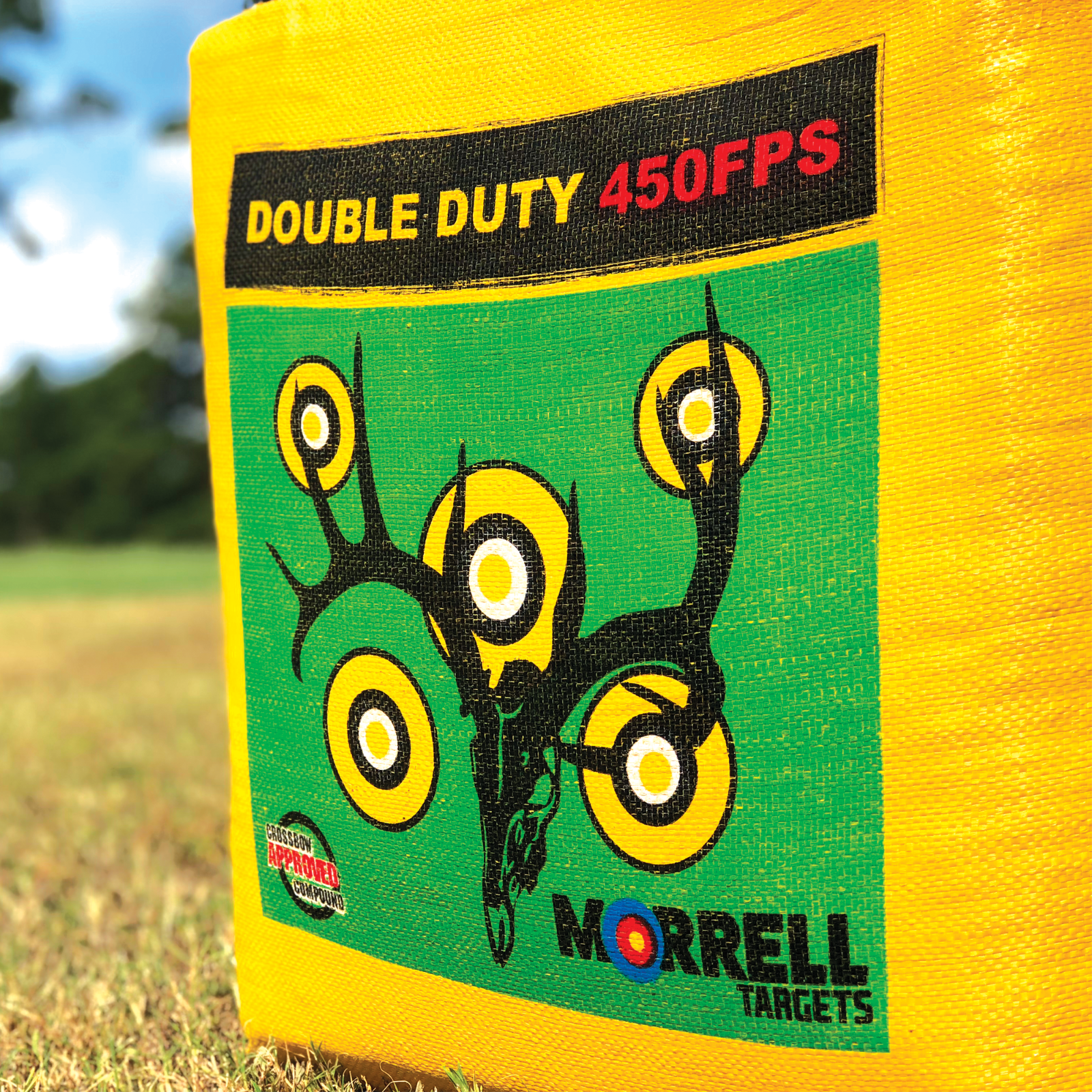 Morrell Double Duty Archery Target Crossbow Compatible | 4 Sided Shooting