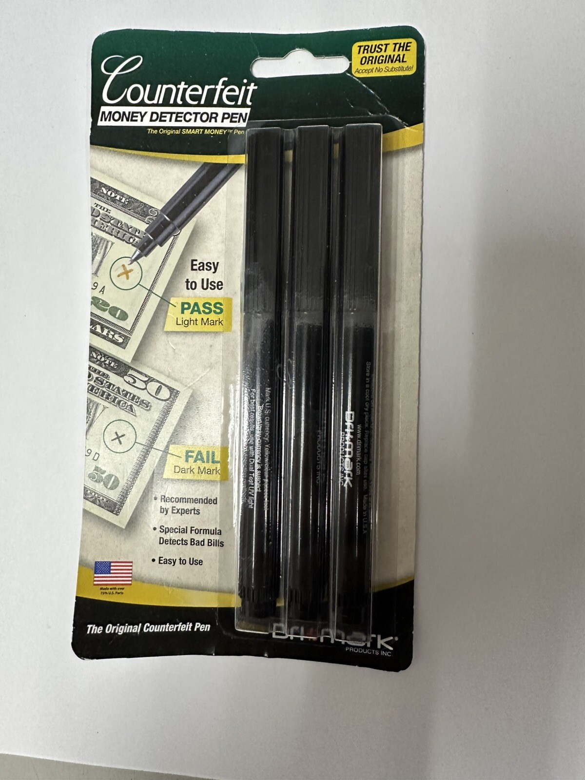 Dri-Mark Smart Money Counterfeit Bill Detector Pen for Use w/U.S. Currency