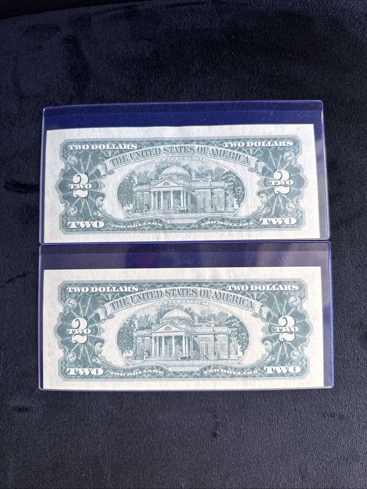 1963 A -2 Consecutive- $2 Dollar Bill ( Yellow SEAL🔥)
