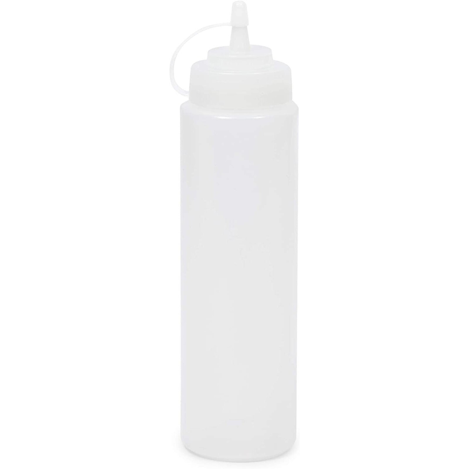 6 Pack 24 oz Plastic Condiment Squeeze Bottles with Caps for Sauces, Ketchup