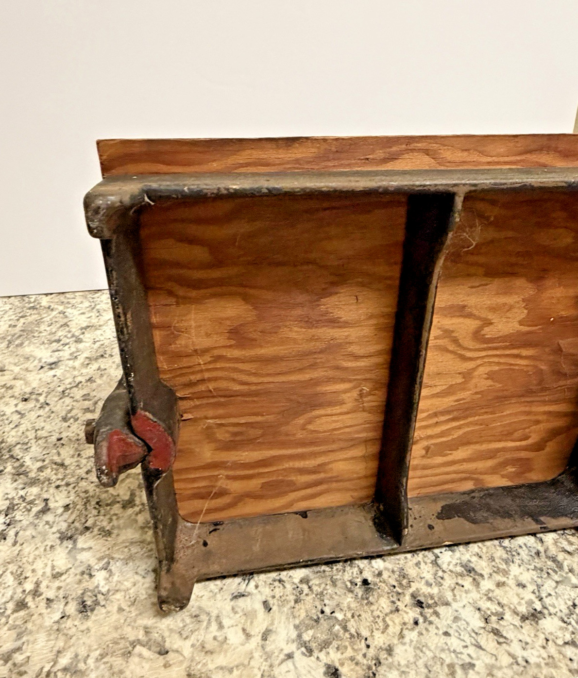 Antique Cast Iron Shoe Form Mold Press Cobbler Repair CL HUNTOON LOS ANGELES