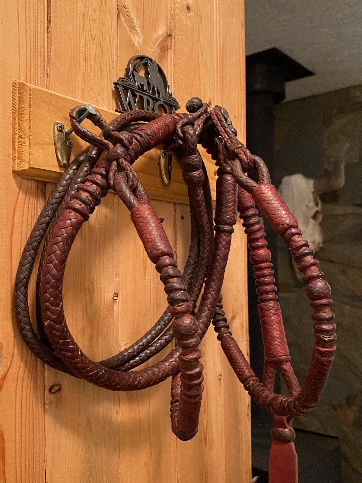 Vintage Handmade Western Romel - Romal Braided Reins California Style Kangaroo?