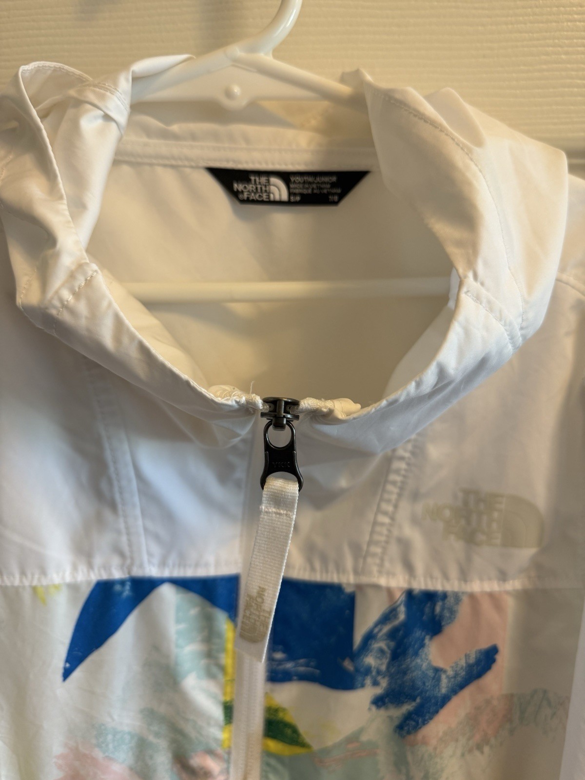 The North Face Youth Fanorak Girls Jacket Fanny Pack Packable Small 7/8 White