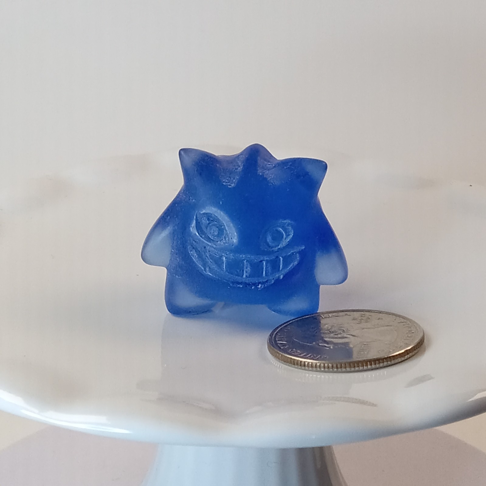 Blue Opalite Gengar Pokemon Character Carving 24g | D39