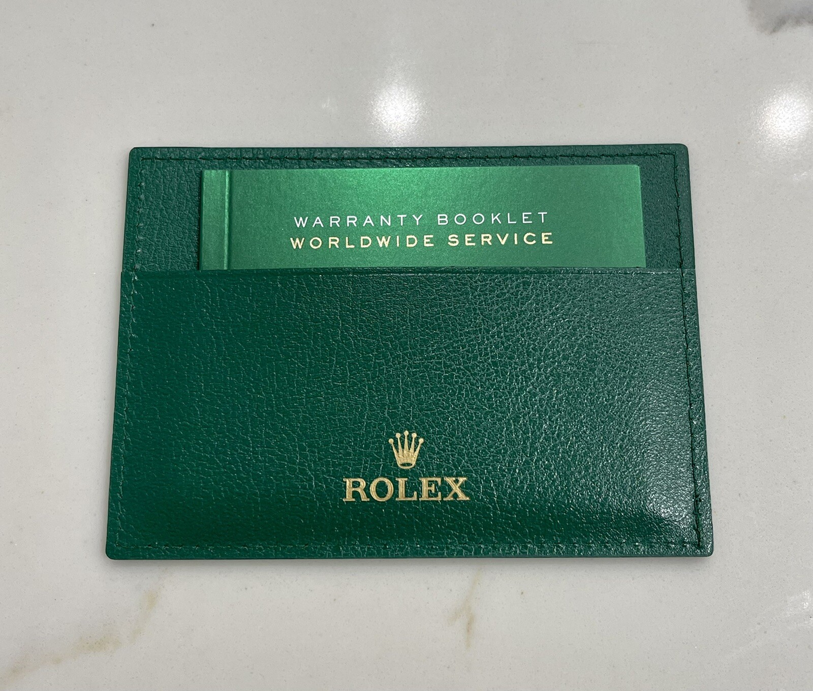 100% Genuine New Style Rolex Card Holder Guarantee Manual Worldwide Booklet *NEW