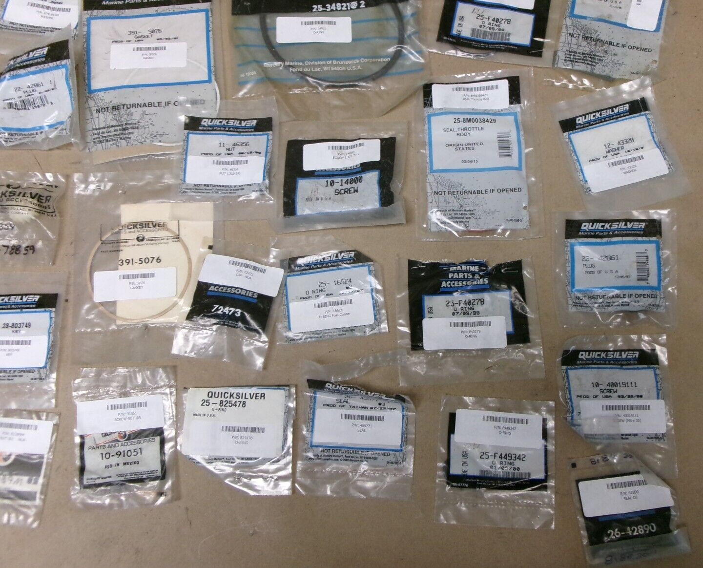 New Mercury / Quicksilver Assorted Parts