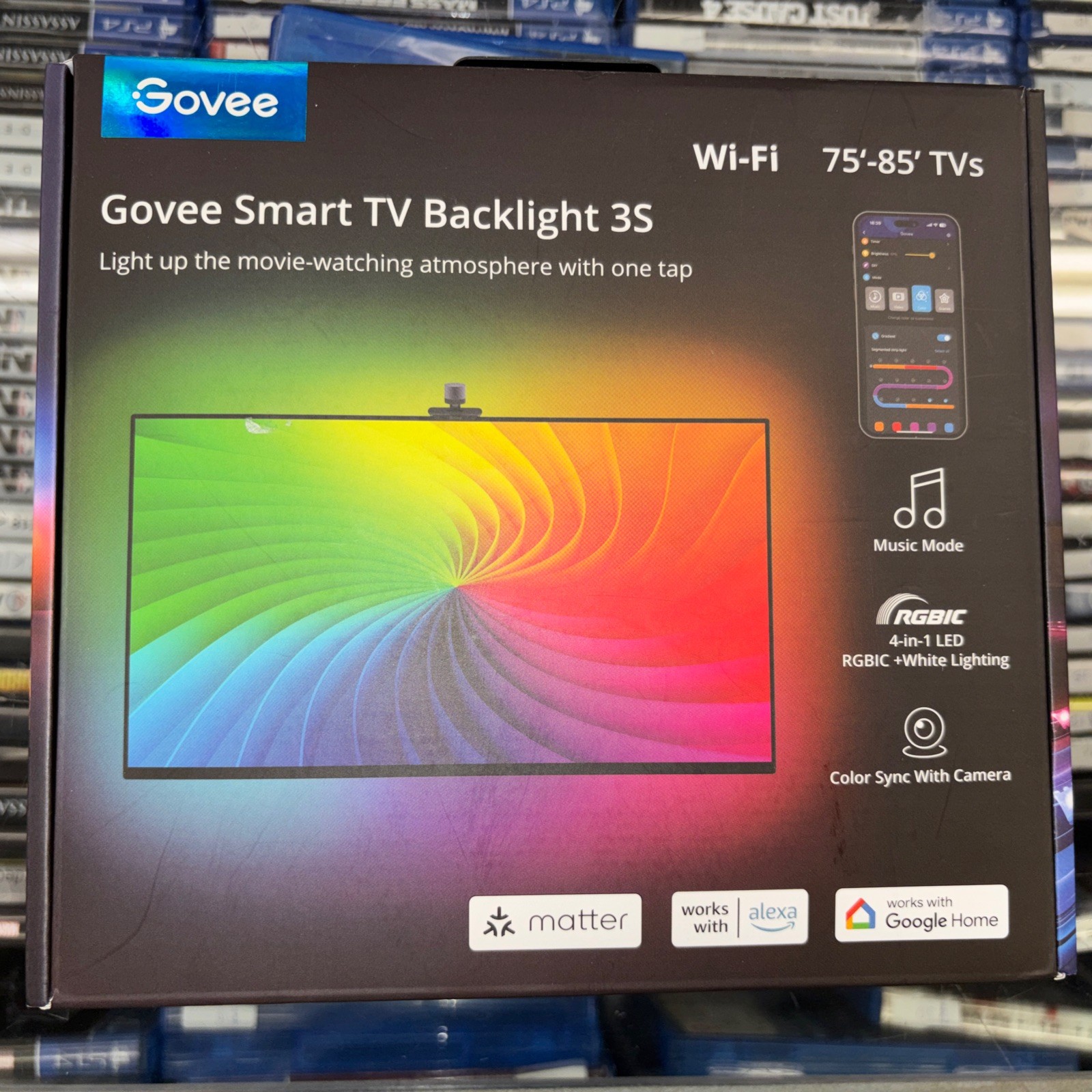 Govee DreamView T1 16.4' TV Backlight Wi-Fi Bias Lighting Home Theater Acc. New