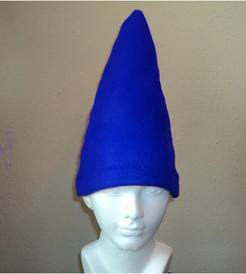 Garden Gnome Hat Your choice of red blue green - Halloween Costume Dress up New