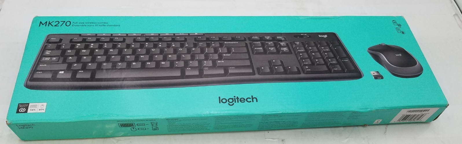 Logitech MK270 Wireless Keyboard&Mouse Combo (920-004536) 097855089816