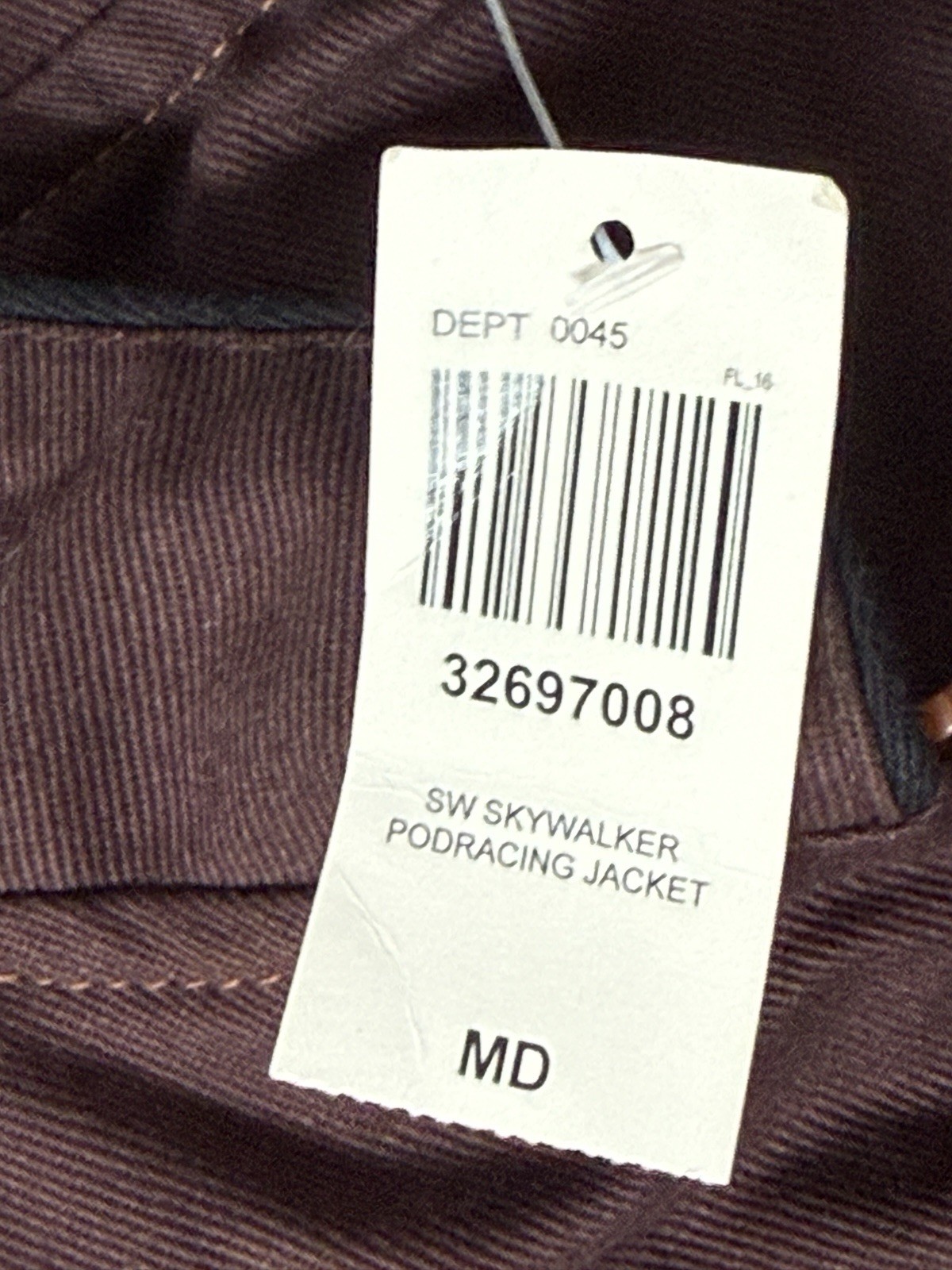 Star Wars Anakin Skywalker Podracing Jacket BoxLunch Exclusive Brown Size Medium