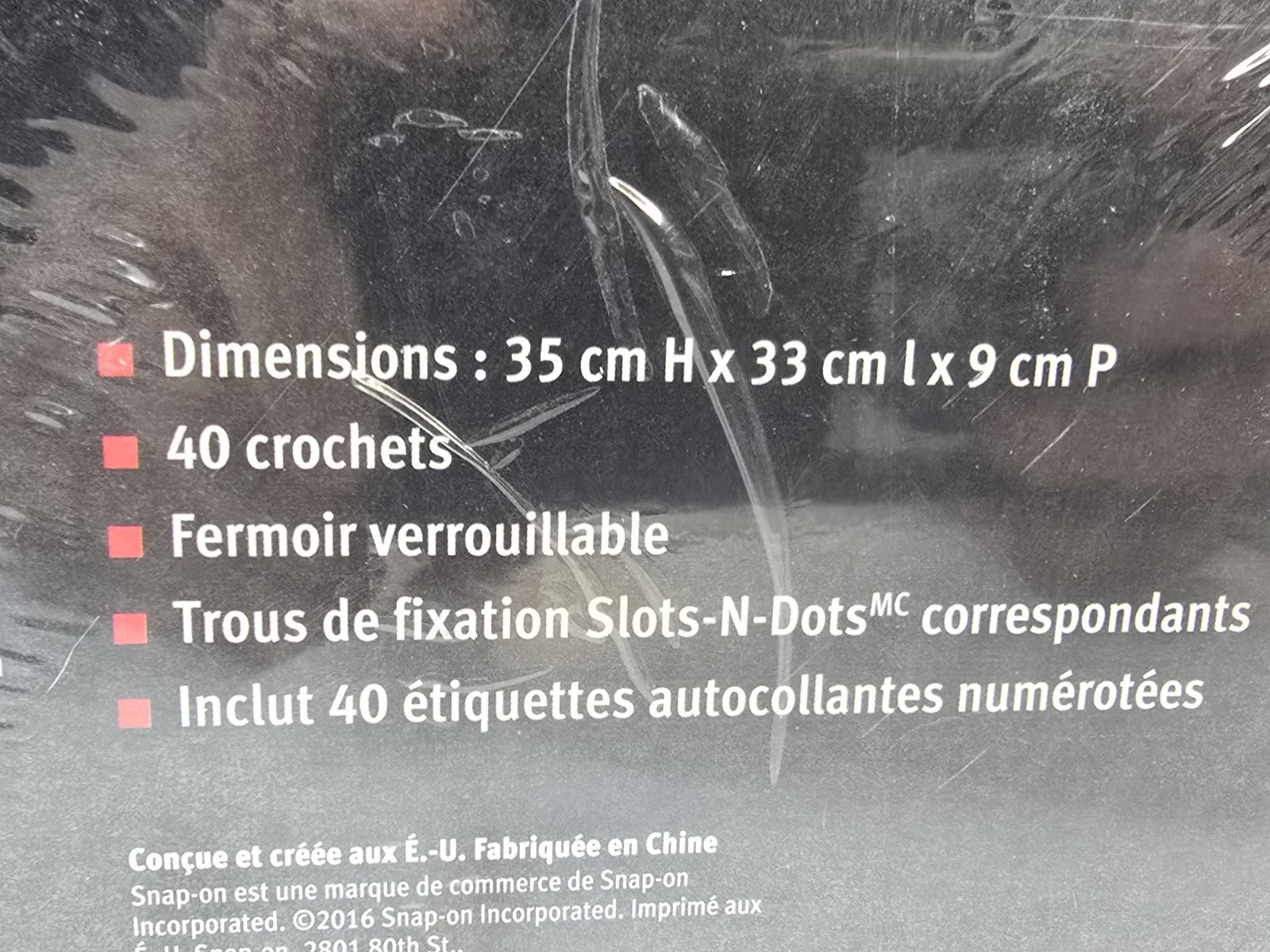 Snap On Tools Steel Locking Key Cabinet New Sealed NIB Snapon SSX16P121 Snap-On