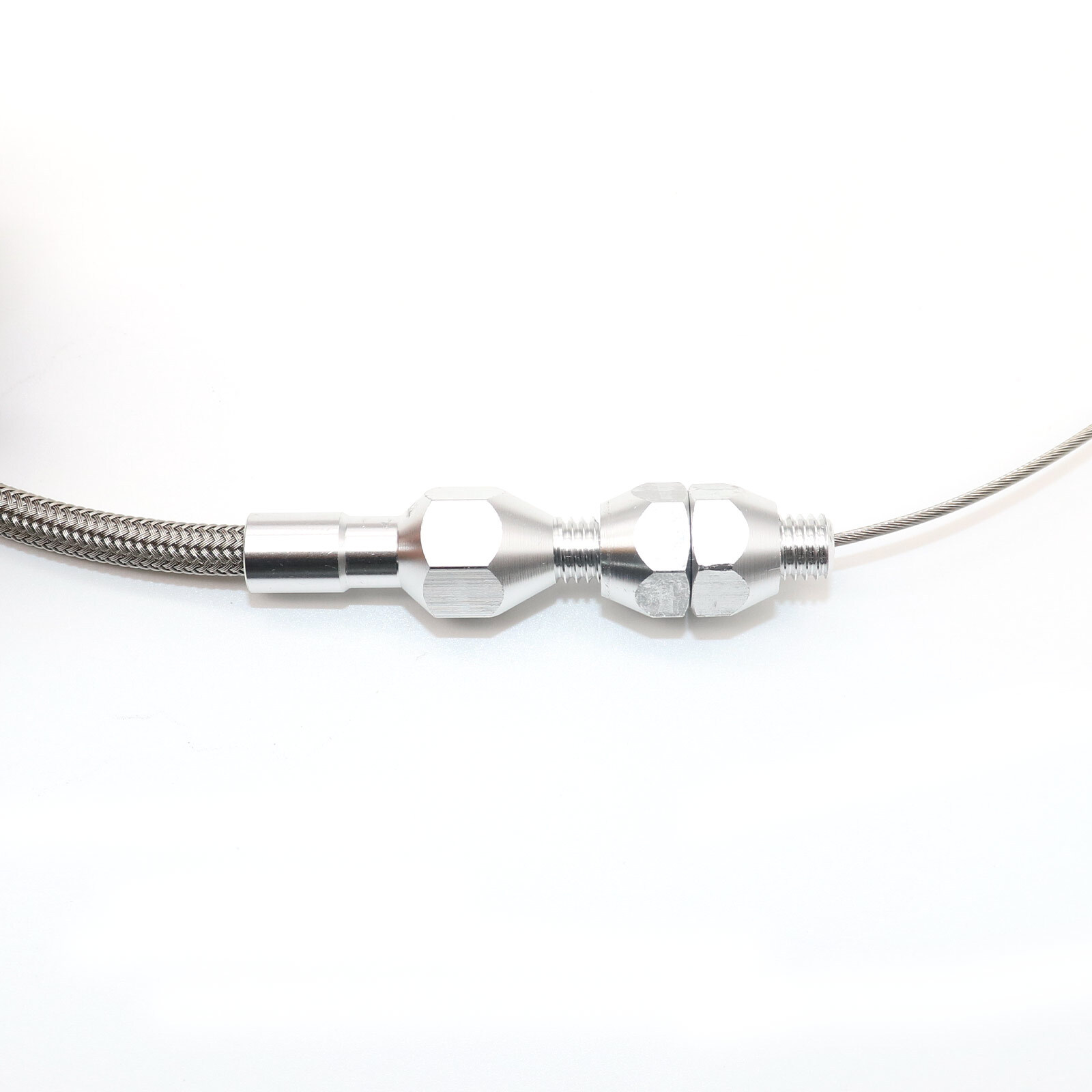 24" THROTTLE CABLE BRAIDED STAINLESS STEEL UNIVERSAL ACCELERATOR FORD, CHEVY