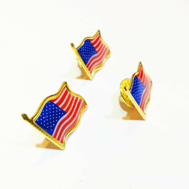 20 AMERICAN FLAG LAPEL PINS United States USA Tie Tack Badge Pin SHIPPED from US