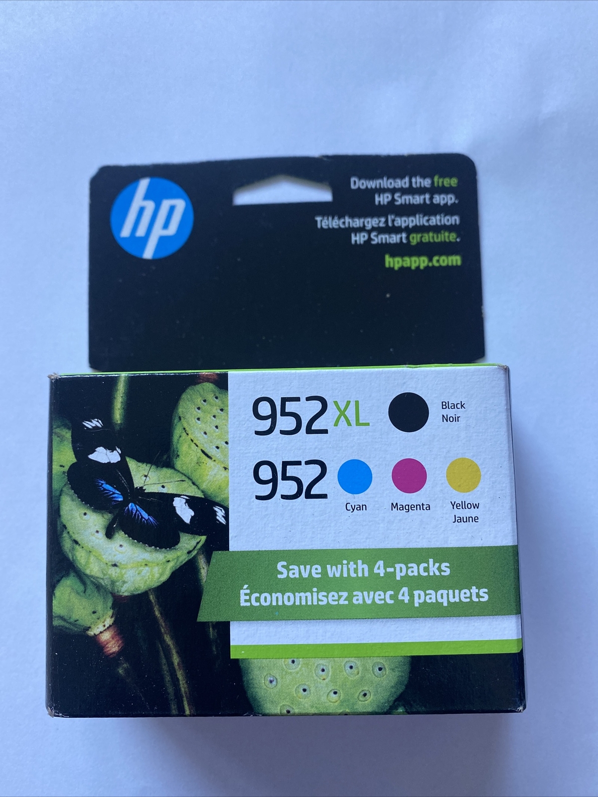 HP 952XL/952  High Yield Black and Cyan/Magenta/Yellow Ink N9K28AN Exp. 6/2027