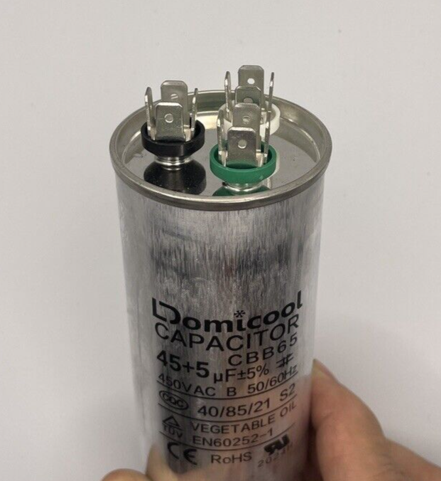 45/5 MFD 240V/660V Dual Run Round Start AC Capacitor AC Motor Cool or Heat Pump